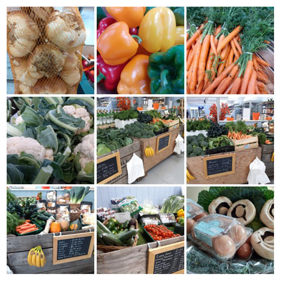 Fresh Fruit and Vegetables at local farm shop near Canterbury and Whitstable