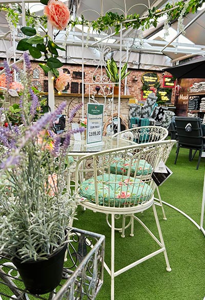 Garden Furniture at Meadow Grange near Whitstable and Canterbury