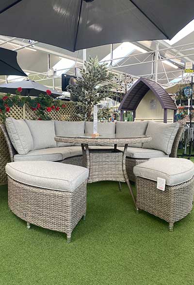 Garden Furniture to purchase at Meadow Grange Garden Centre near Whitstable and Canterbury