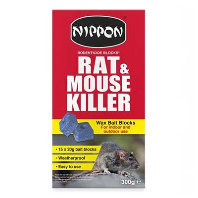 Nippon Rodenticide Wax Blocks 300g